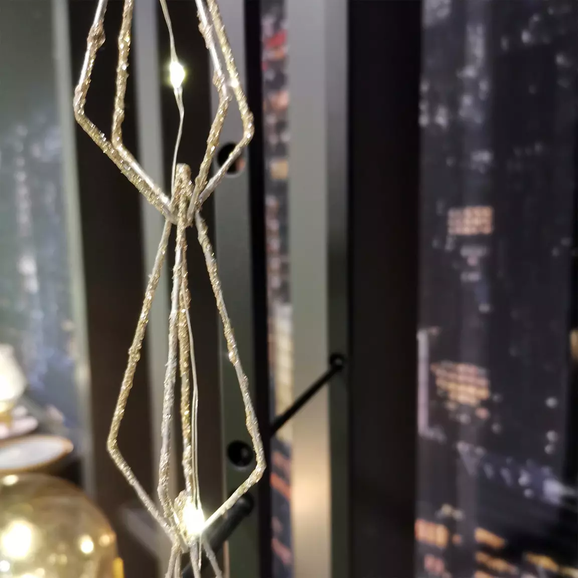 Guirlande lumineuse déco à piles 1,9 m Diamanti Blanc chaud
