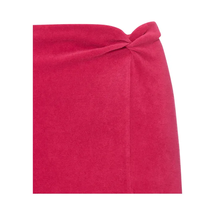Alma Deia Jupe Eponge Coton Bio | Rose fuschia