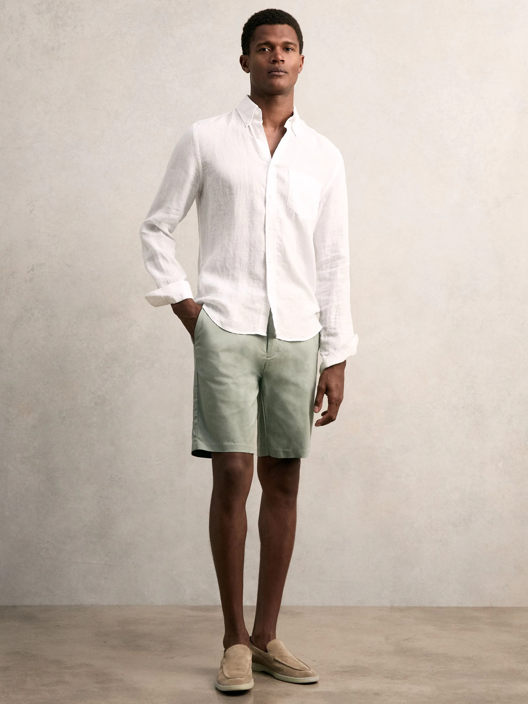 Pistachio - Reiss - Wicket S - Casual korte chinoshort