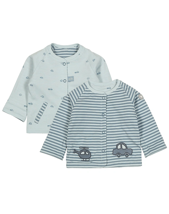 Wendejacke CAR gestreift in blau