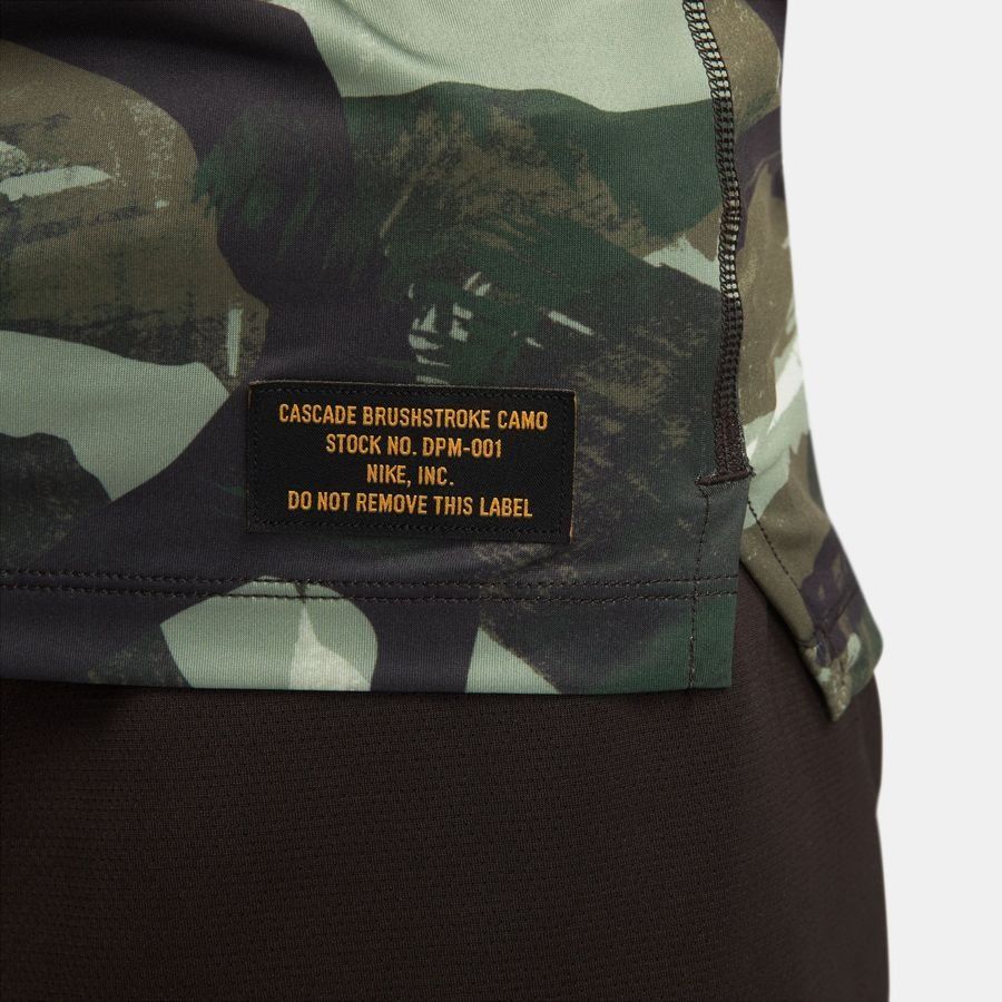 Nike Pro T-shirt d'Entraînement Dri-FIT Camo - Camouflage/Marron/Blanc