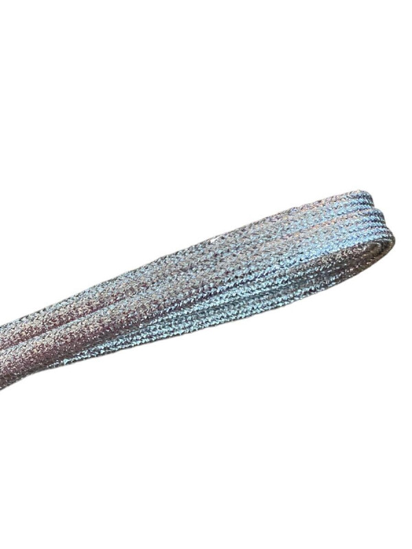 Lacets Pailletés argent - 120 cm
