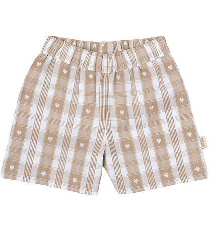 Petit Piao Shorts - Kastenförmig gewebt - Off White Heart