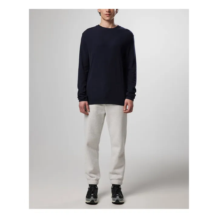 NN. 07 T-shirt Manches Longues Clive 3323 | Bleu marine