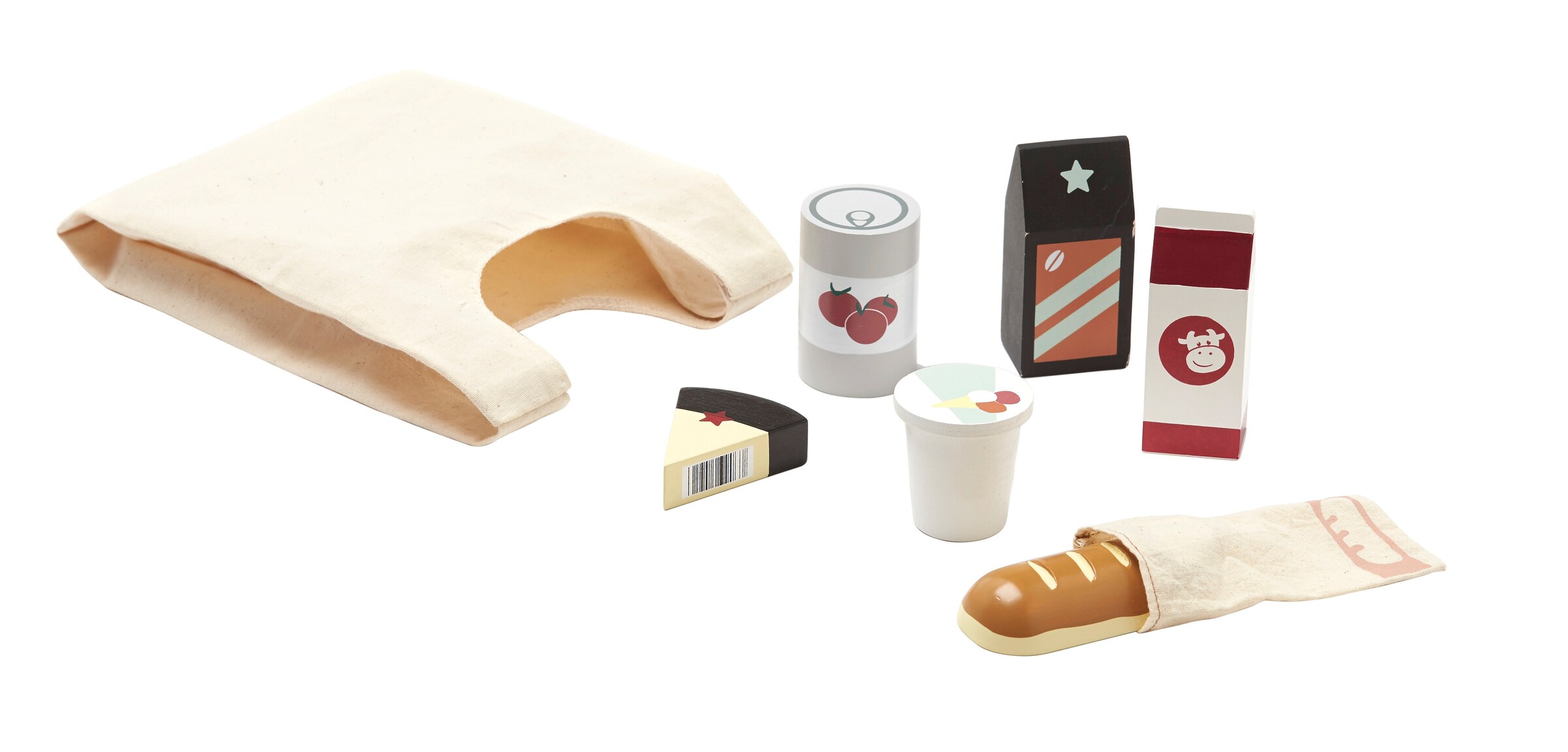 Kids Concept Einkaufstüte mit Lebensmittel