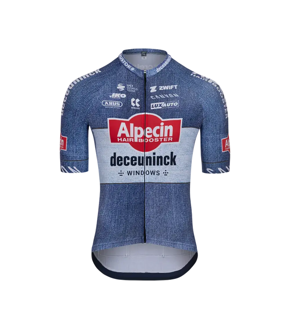 Kalas Elite Stripes Alpecin-Deceuninck Fietsshirt Korte Mouwen Heren