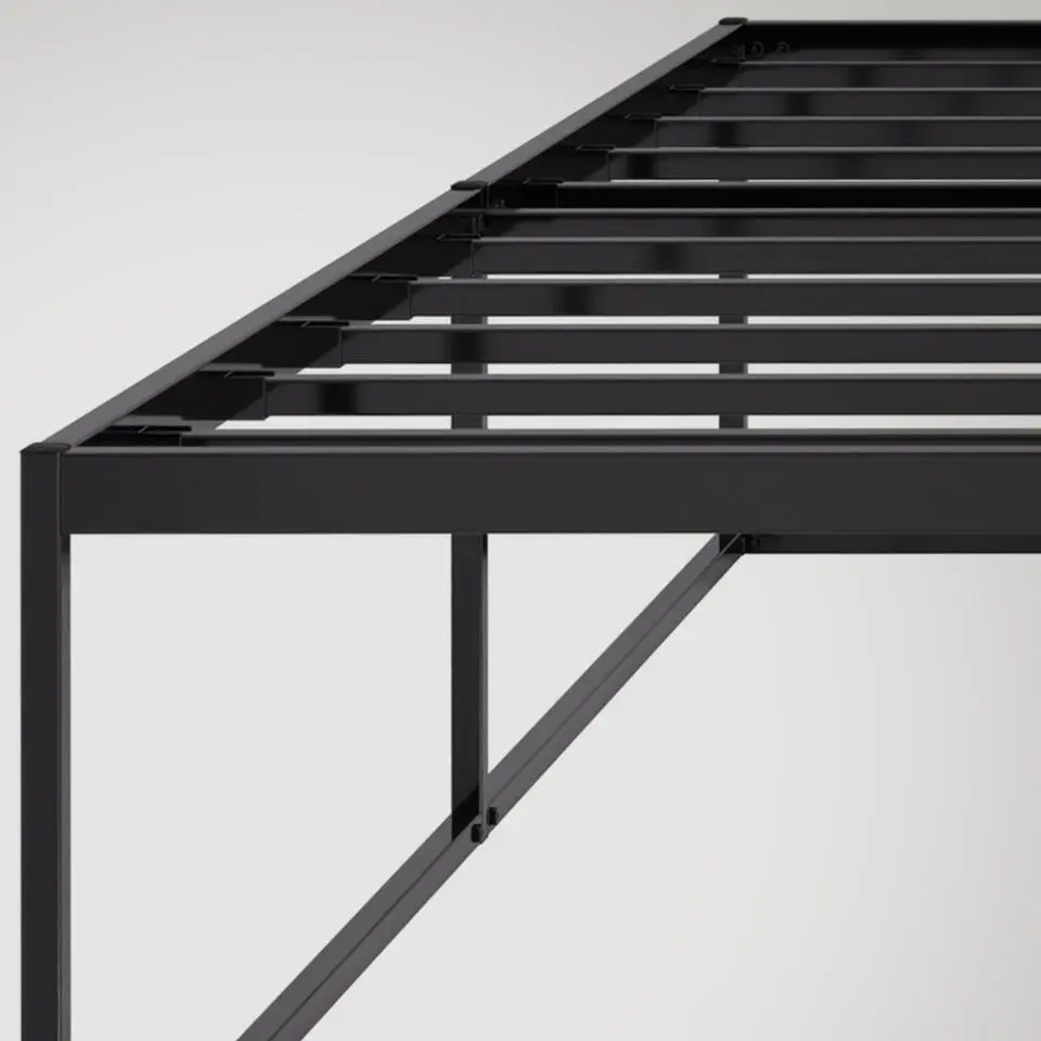 CLP Metalen bed Scala 200x100x46 cm - Zwart