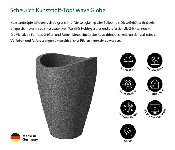 Scheurich Kunststoff Topf Wave Globe High,