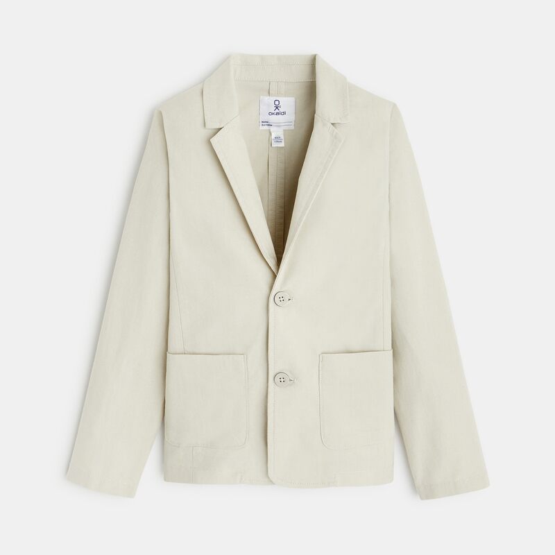 Veste de costume unie beige garçon