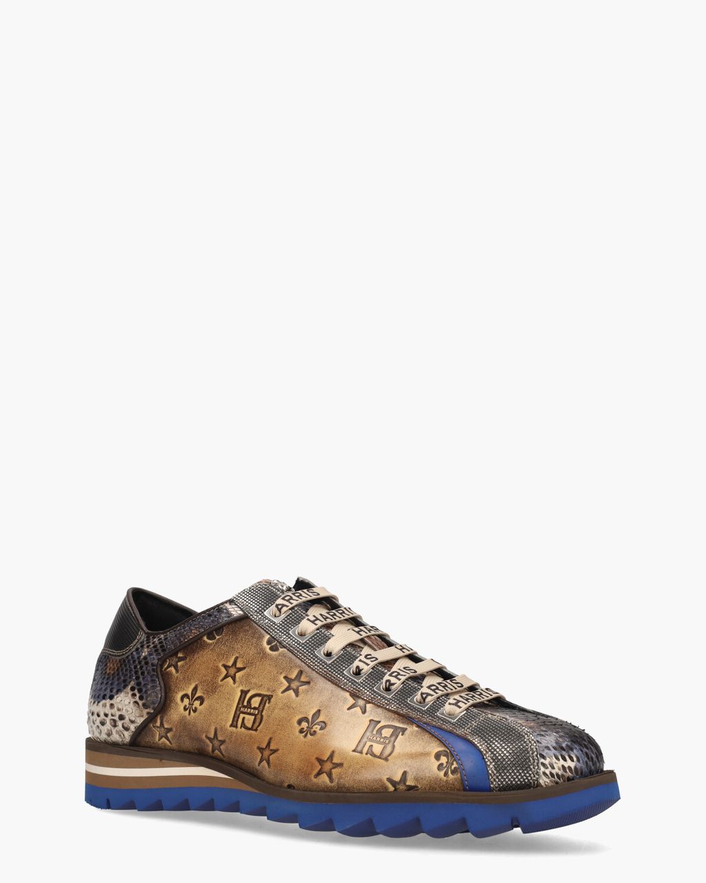 Harris 0818 Bruin/Blauw Herensneakers