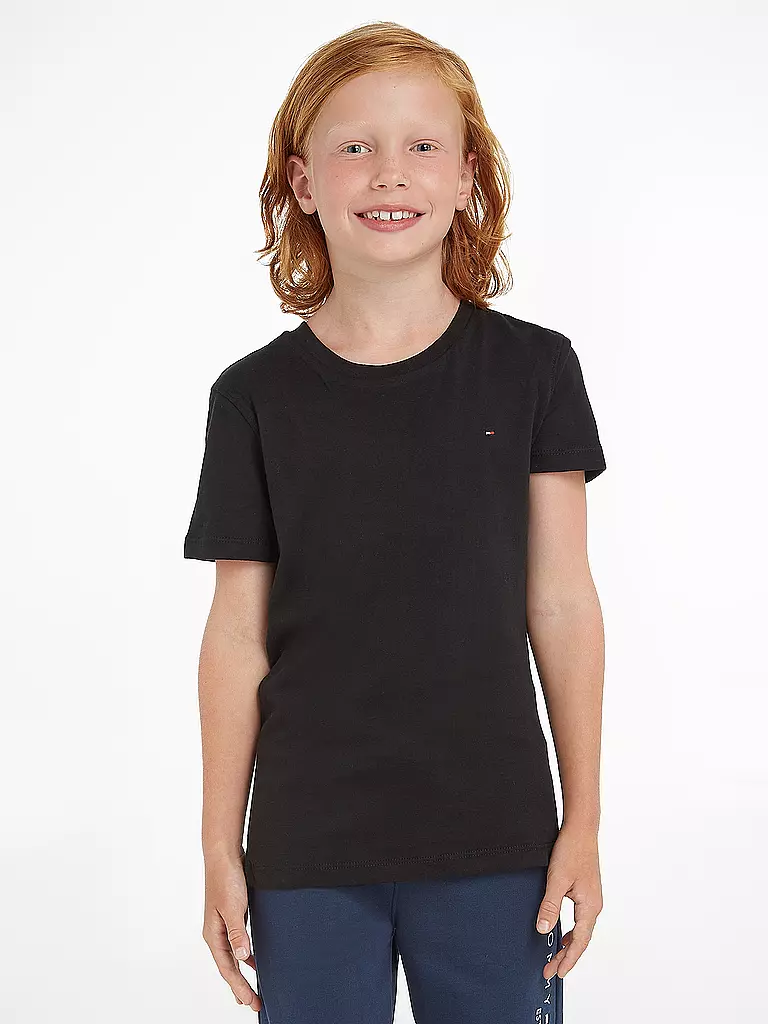 TOMMY HILFIGER Jungen T-Shirt schwarz