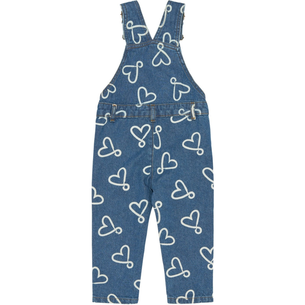 Køb THE NEW Siblings Medium Blue Denim Aop Tnstshea Denim Dungarees