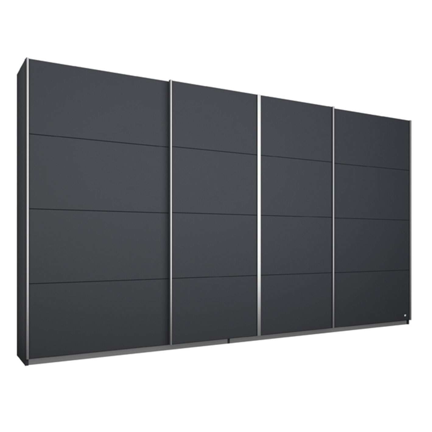 Schwebetürenschrank - graumetallic - 4-türig - 315 cm