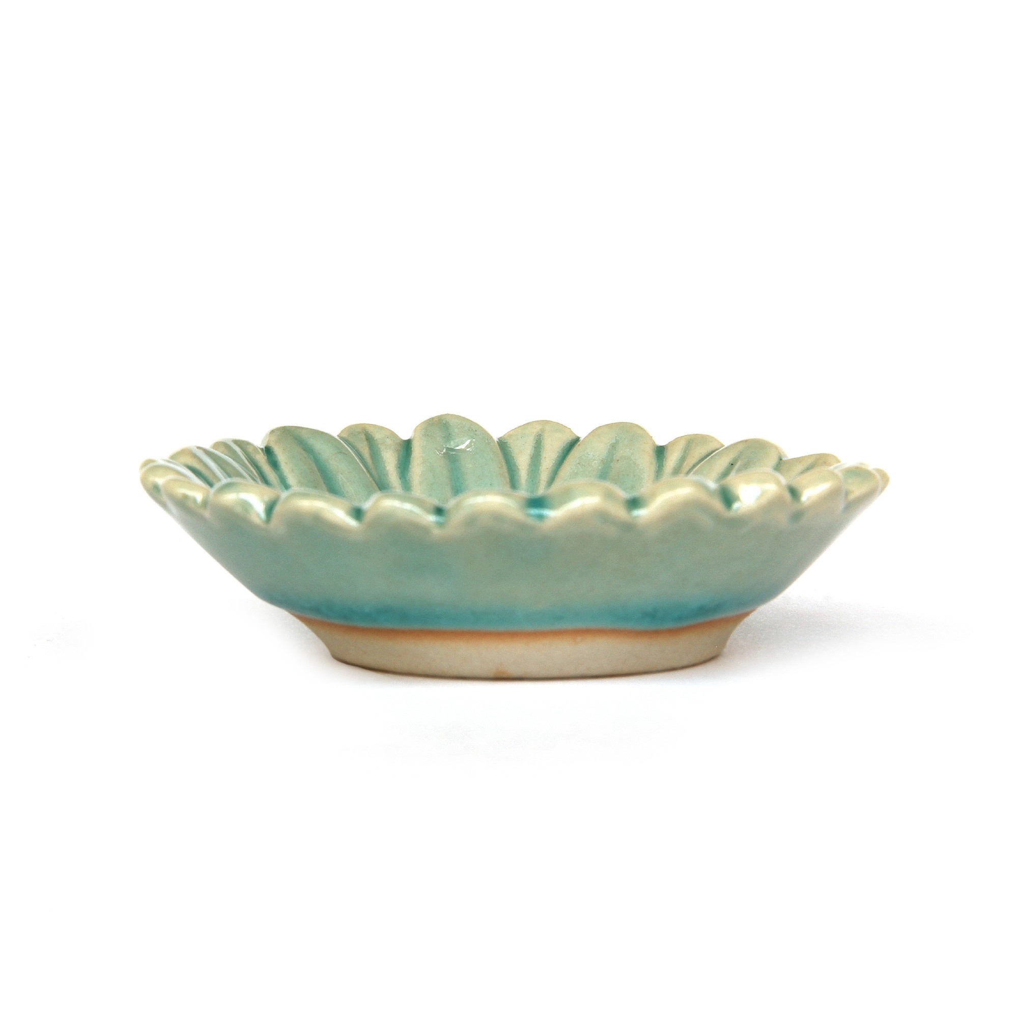 Schale 'Sunflower', blau, Ø 8 cm, H 2 cm von fischer's lagerhaus