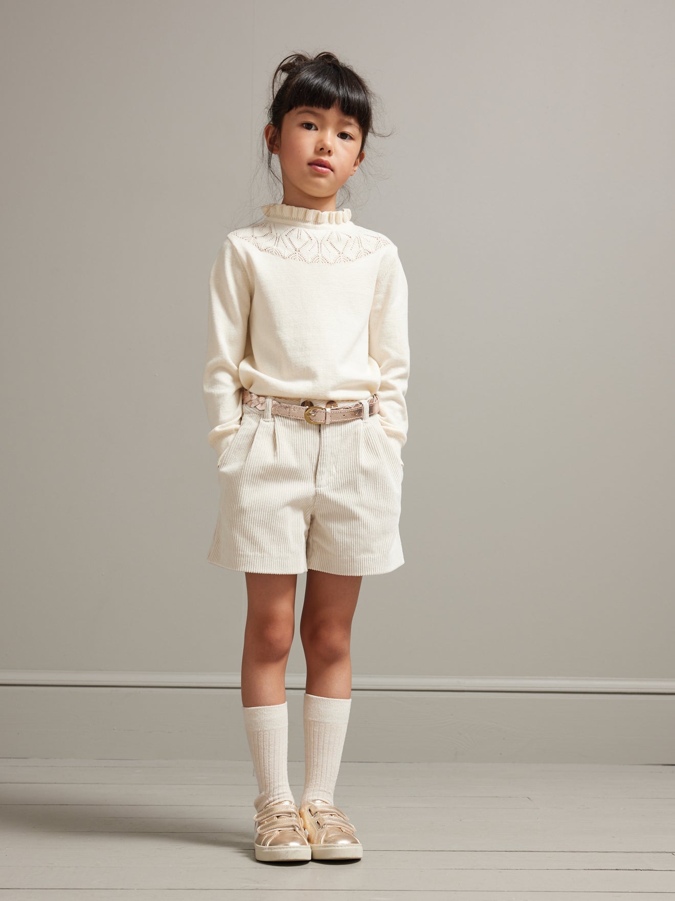 Short taille haute Fille