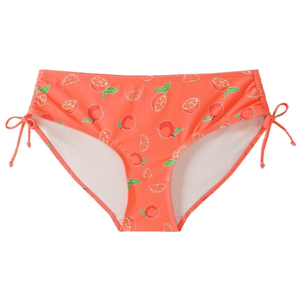 Famy Damen Bikinipanty mit Allover-Print hellorange