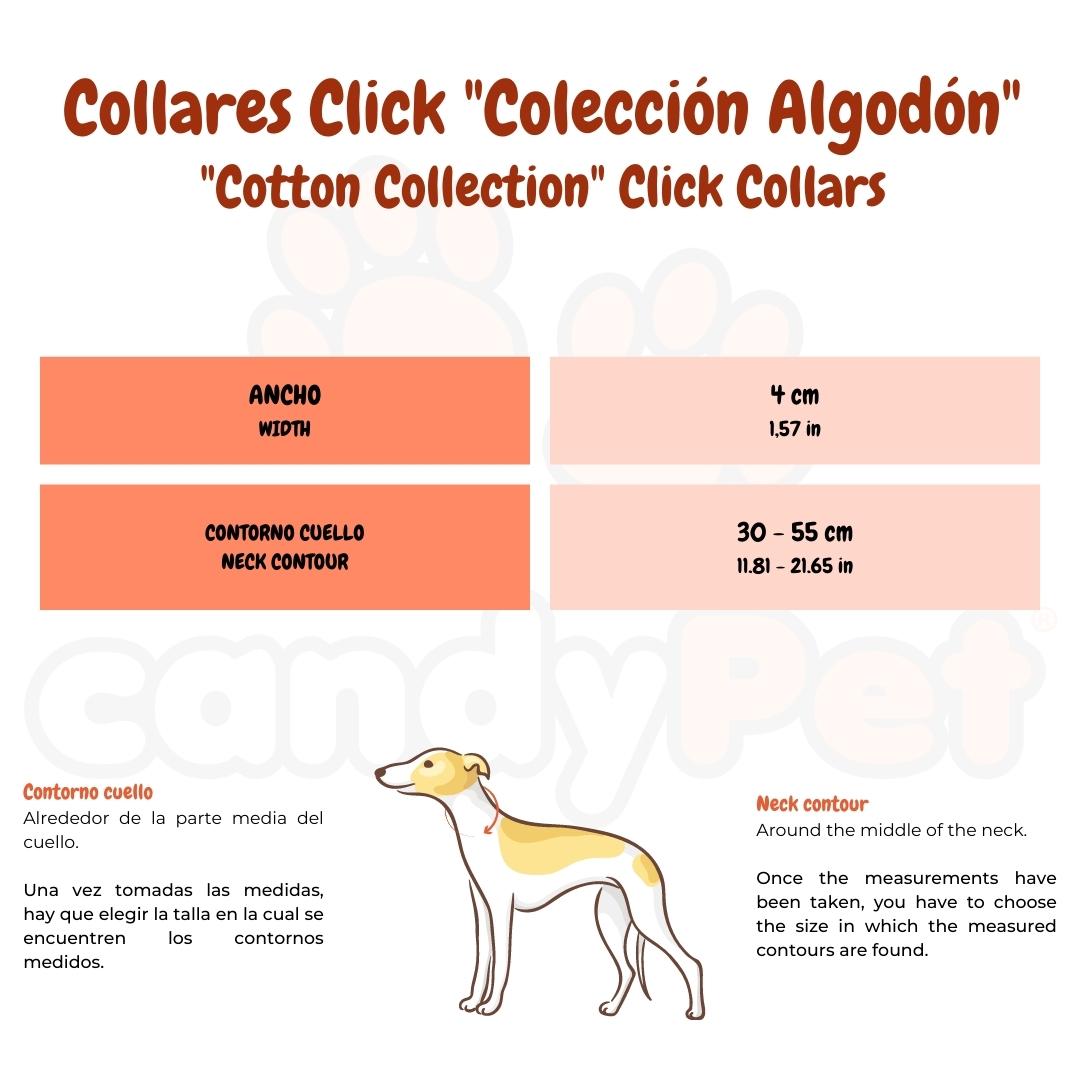 Coleira clicker candyPet® para cães - Modelo multicolorido