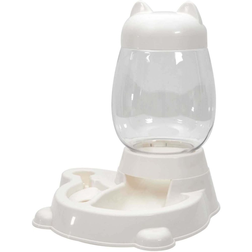 Distributeur d'eau et croquettes pour animaux