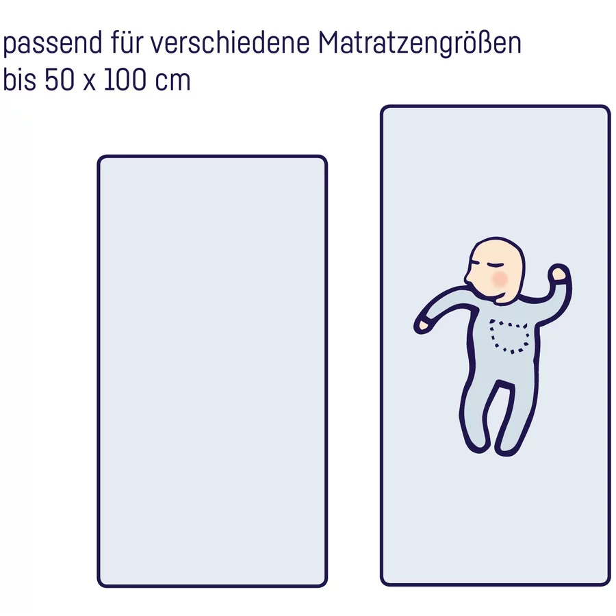 JULIUS ZÖLLNER Spannbettlaken für Beistellbetten weiß 50 x100 cm
