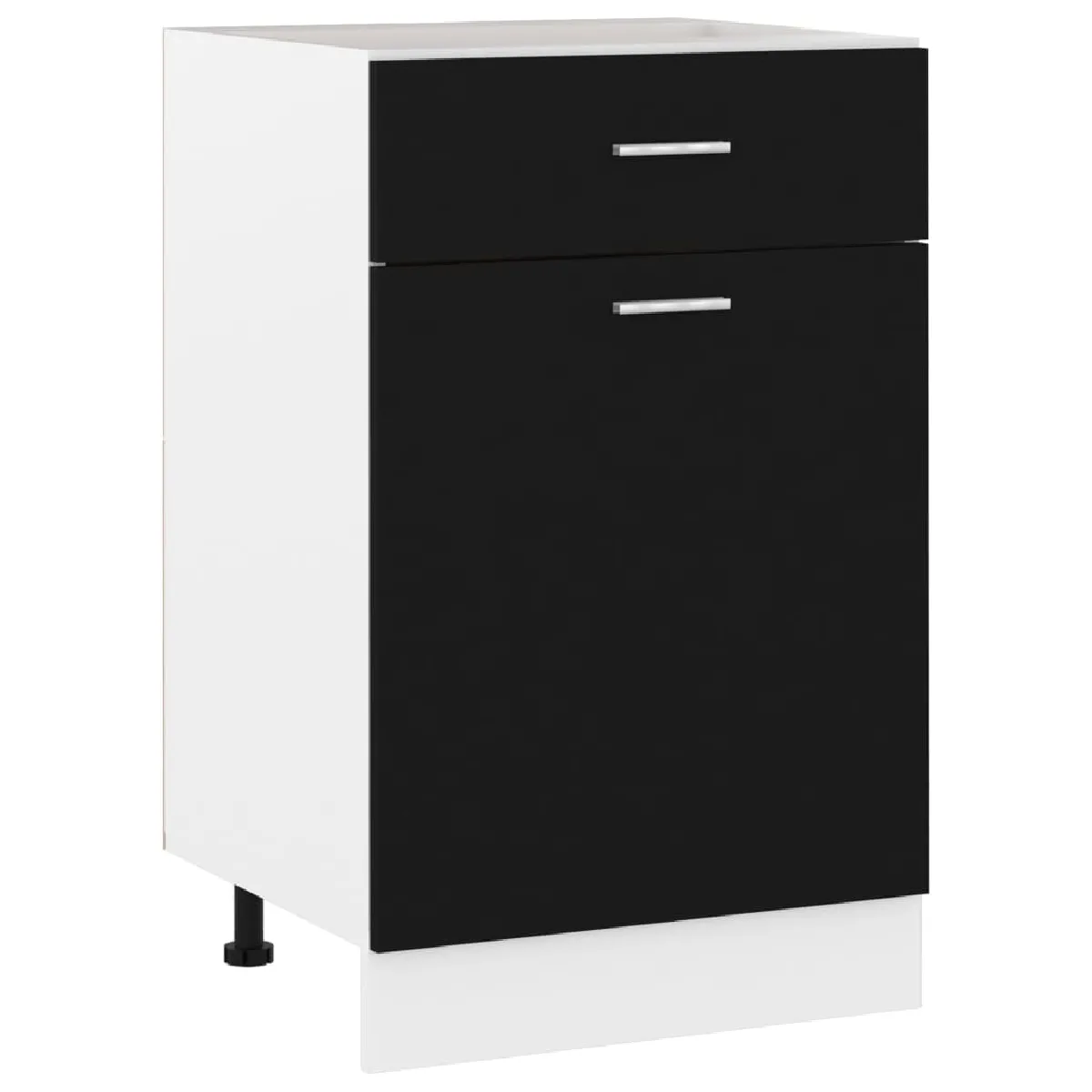 vidaXL Armoire de plancher - Noir