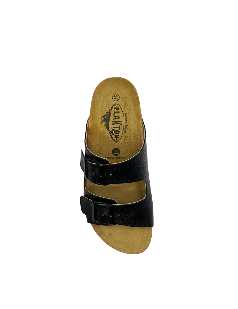 PLAKTON MULES FEMME LAMÉ NOIR