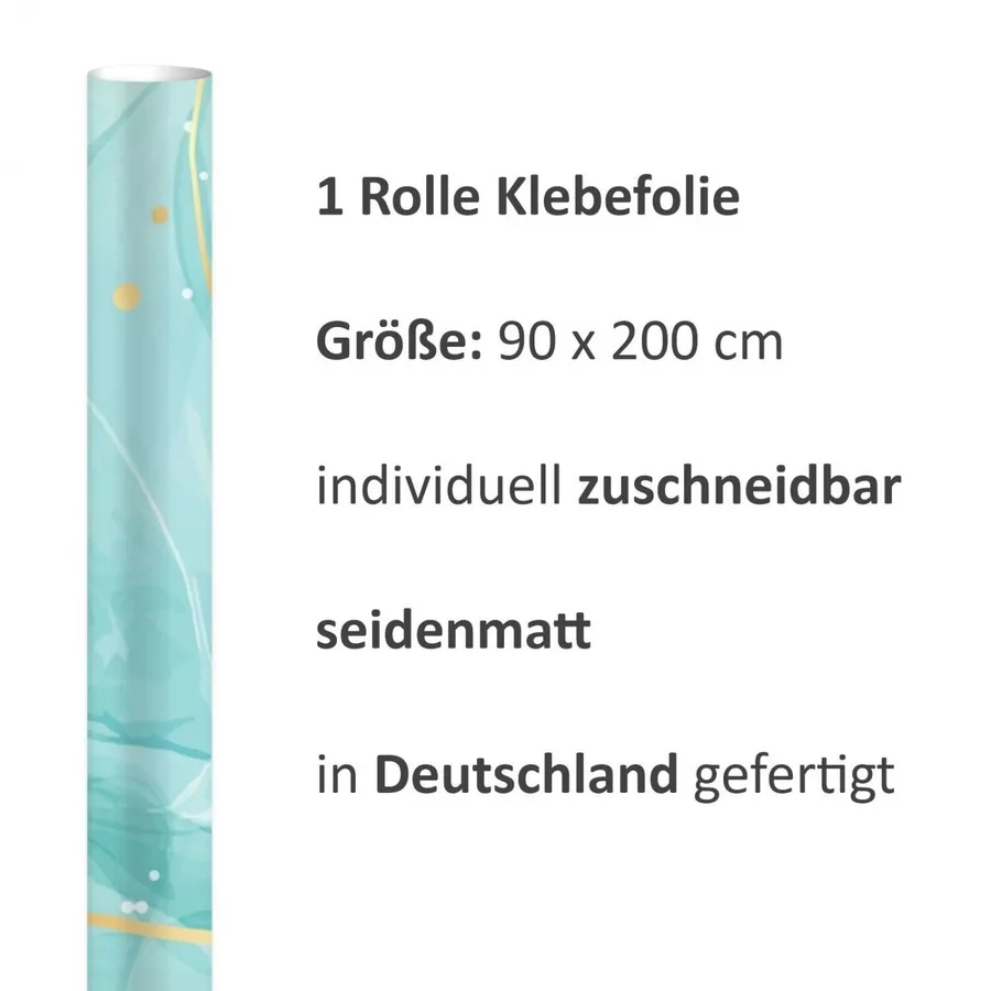 Nikima Klebefolie KF-30 selbstklebende Folie - Aqua türkis bunt