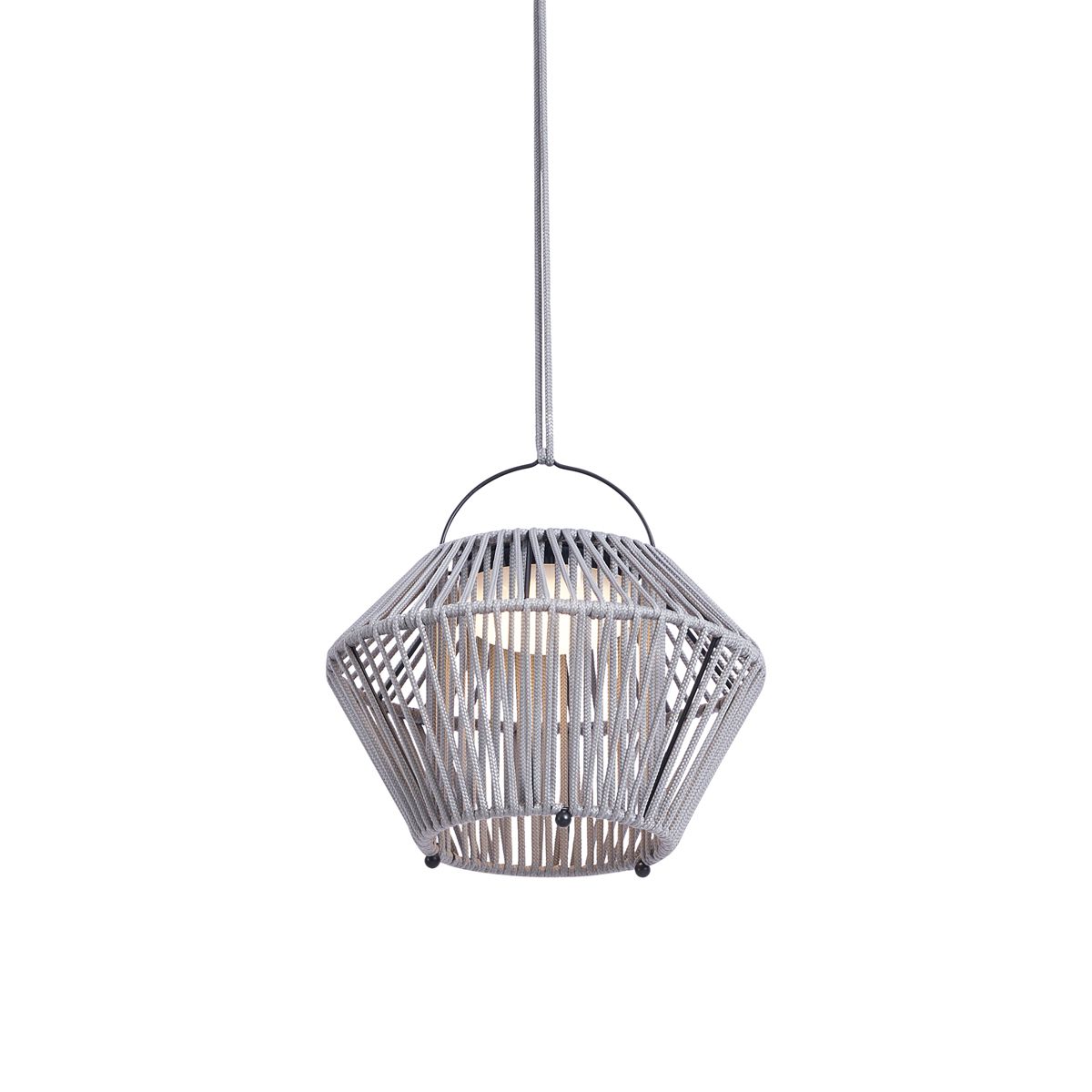 Bohemian tafellamp grijs incl. LED 3-staps dimbaar IP54 solar oplaadbaar - Duco