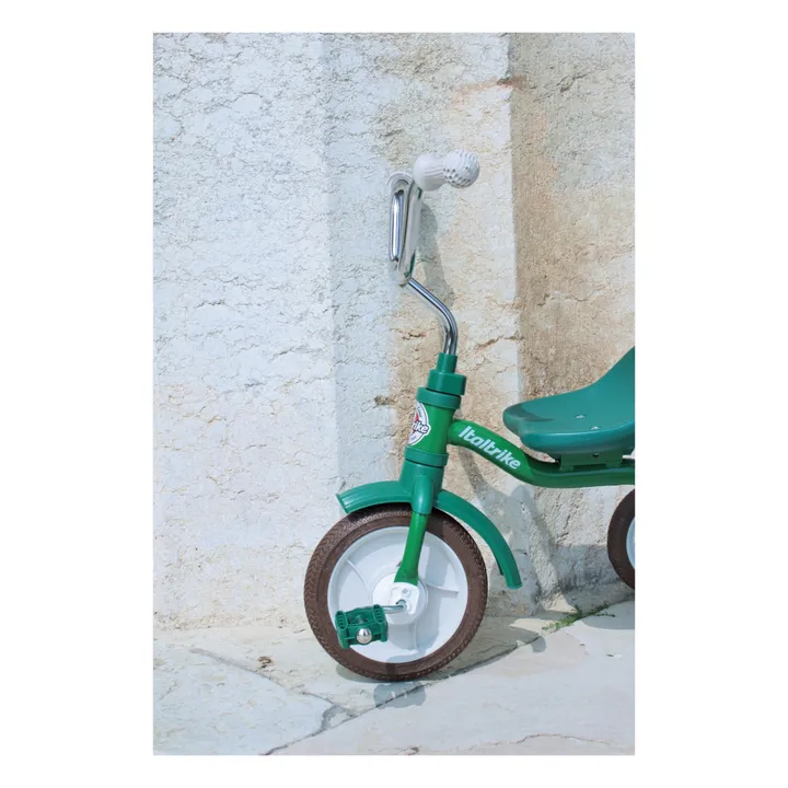 Italtrike Tricycle avec bac de transport et barre | Vert