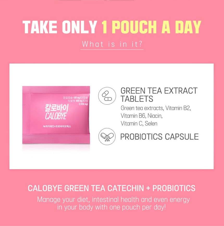 CALOBYE - Groene thee catechine + probiotica