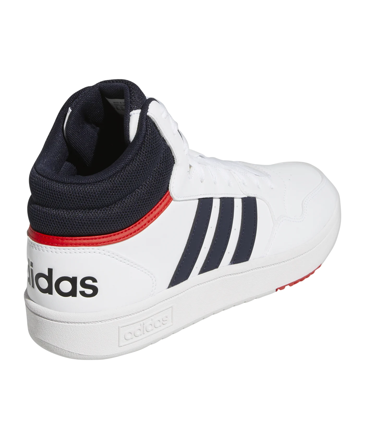 adidas Hoops 3.0 Mid Weiss Blau Rot