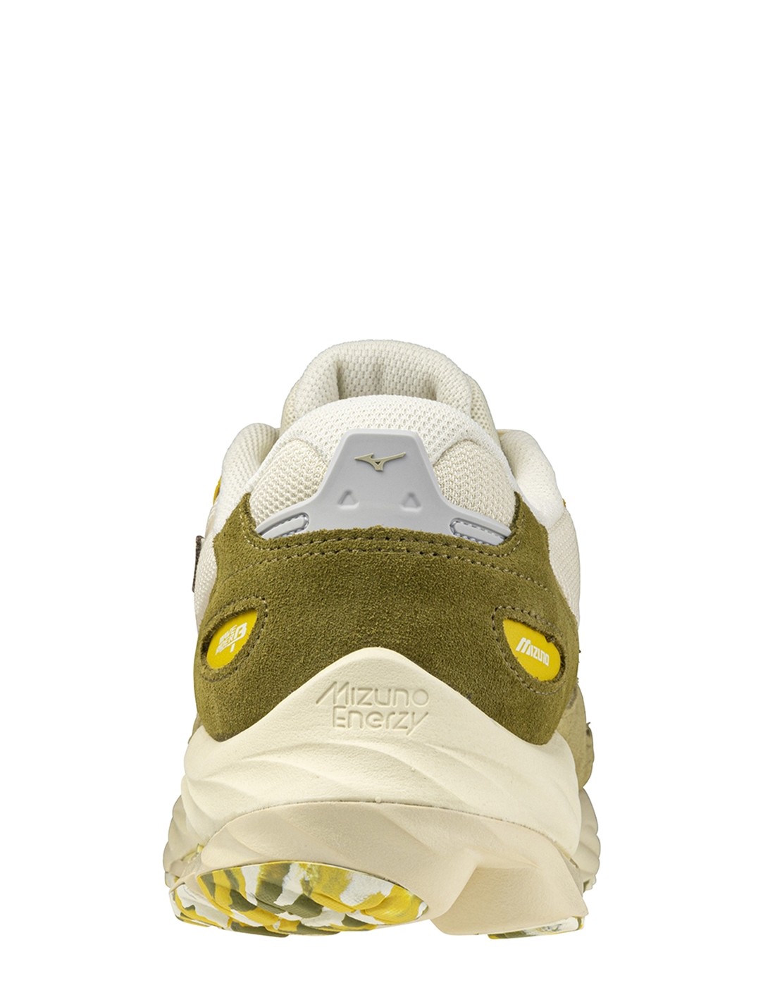 mizuno Sneakers Homme s.l.wave rider b blanc/kaki/jaune