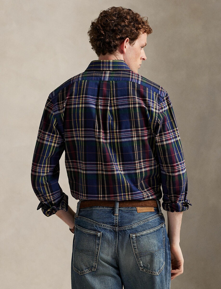 POLO RALPH LAUREN<br>Camisa de manga comprida Oxford escovada