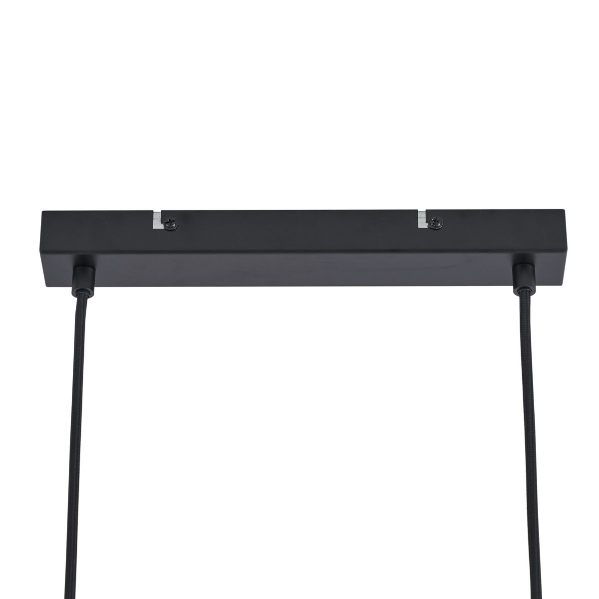 Moderne hanglamp zwart met hout en smoke glas 4-lichts - Aleks