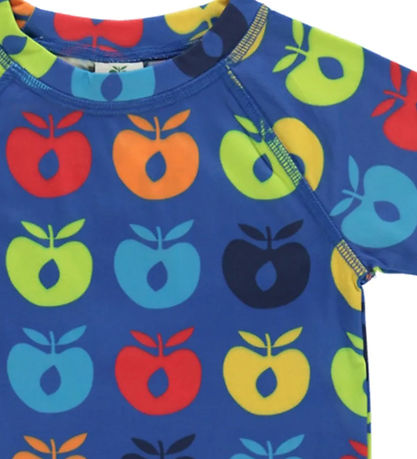 Sm?folk Bådebluse - UV50+ - Blåe Lolite m. Retro ?bler