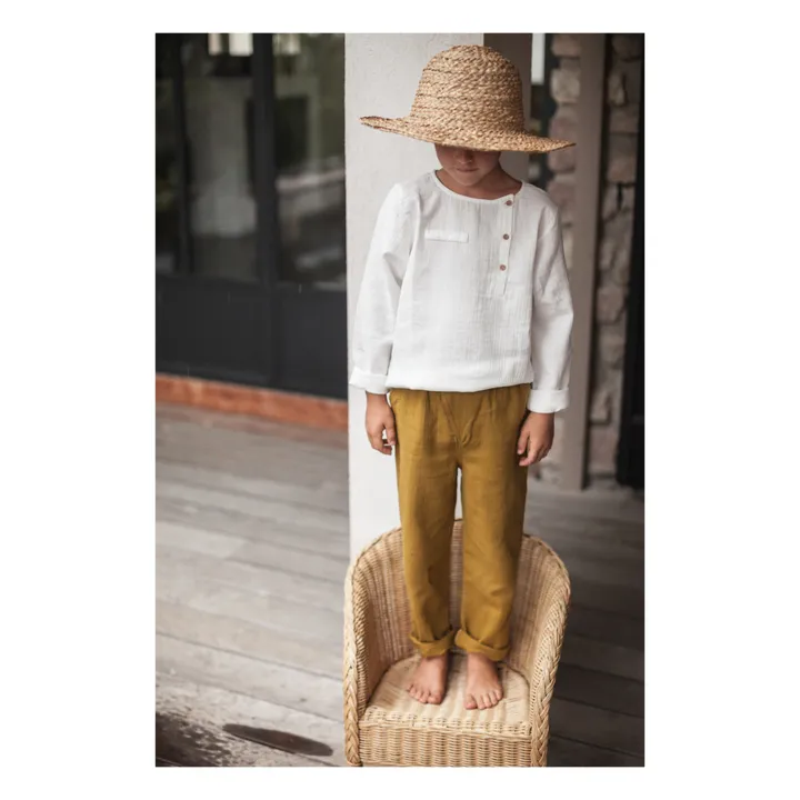 Marlot Paris Kurta Gaze de Coton Jacques | Blanc