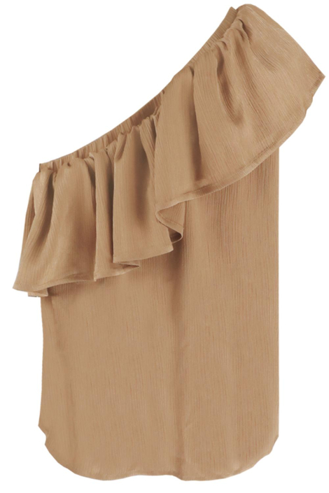 Fluresk camel dames top