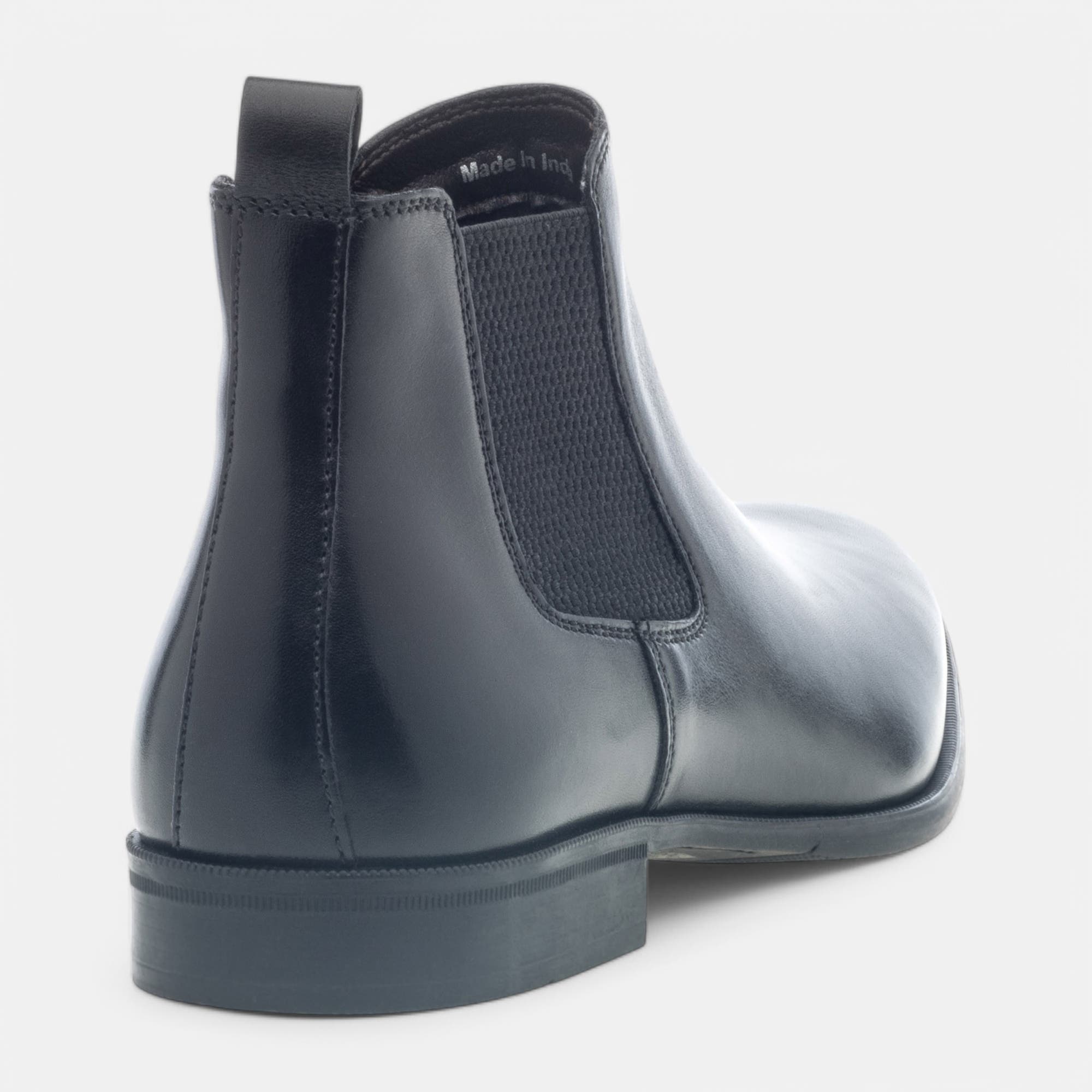 Boots chelsea Homme en cuir noir