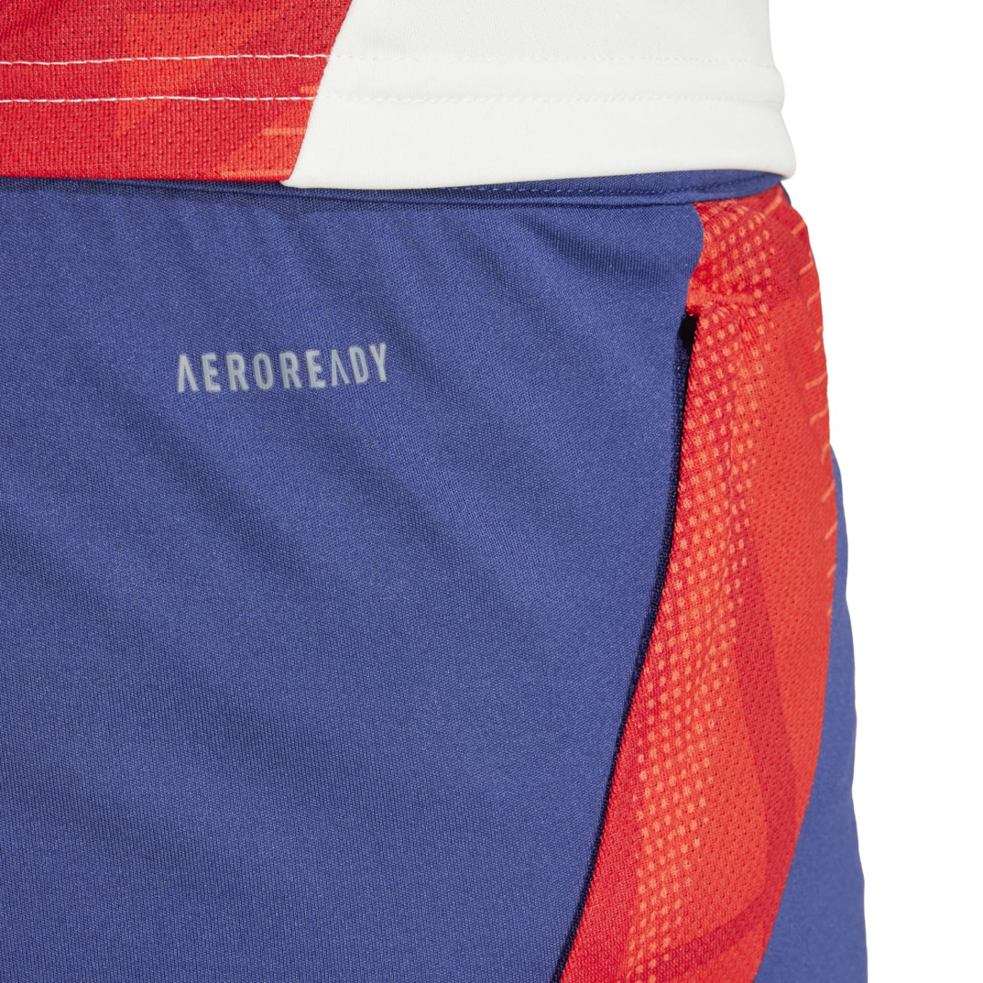 Adidas Olympique Lyon Trainingsbroekje 2024-2025 Donkerblauw Rood Wit