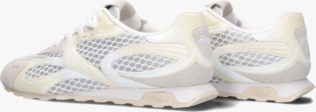 witte ash lage sneakers kabuki