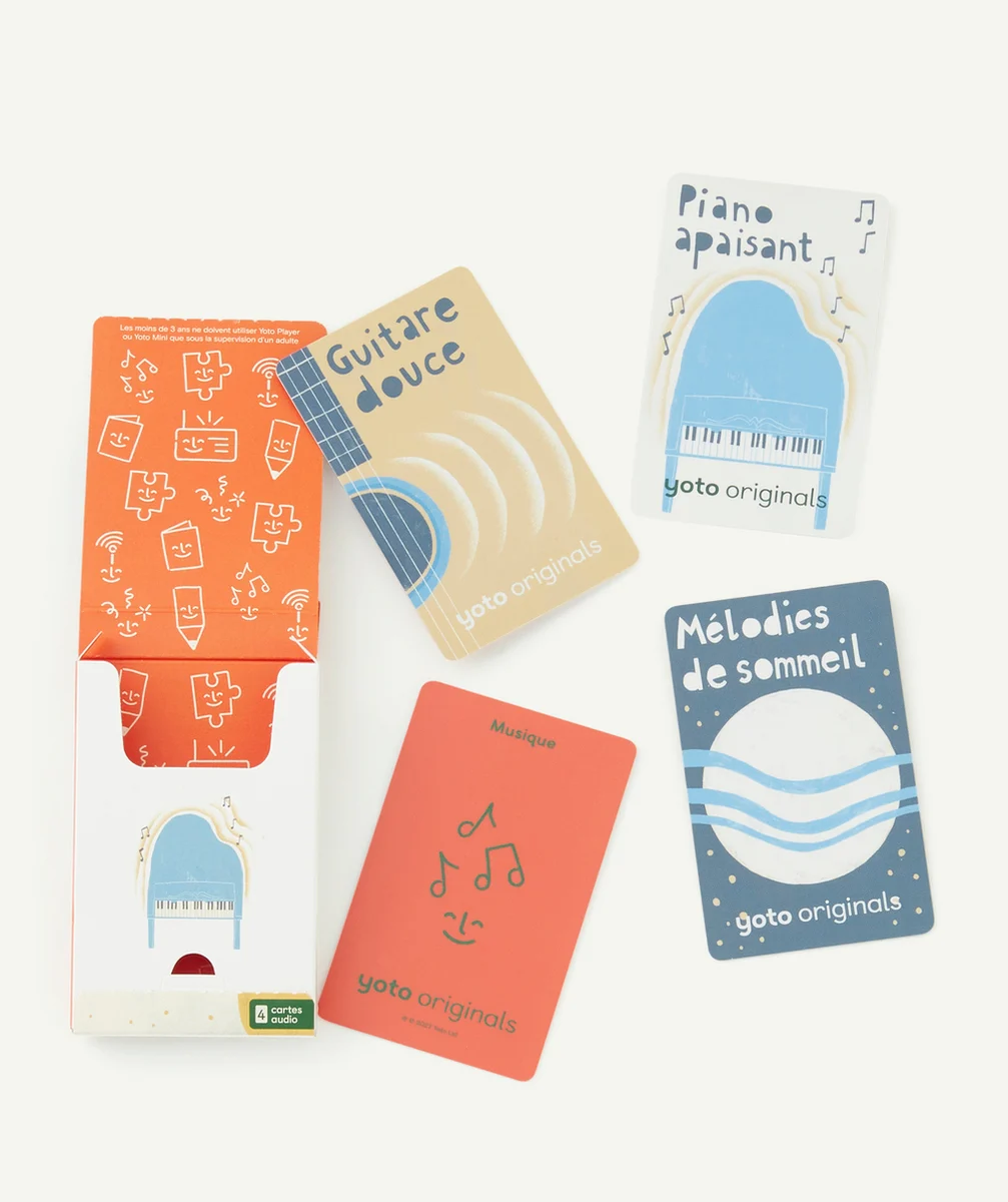 YOTOPACK DE 4 CARTES AUDIO MUSIQUE POUR S'ENDORMIR