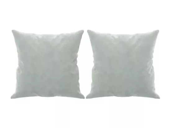 Canapé 3 places avec oreillers gris clair 180 cm velours