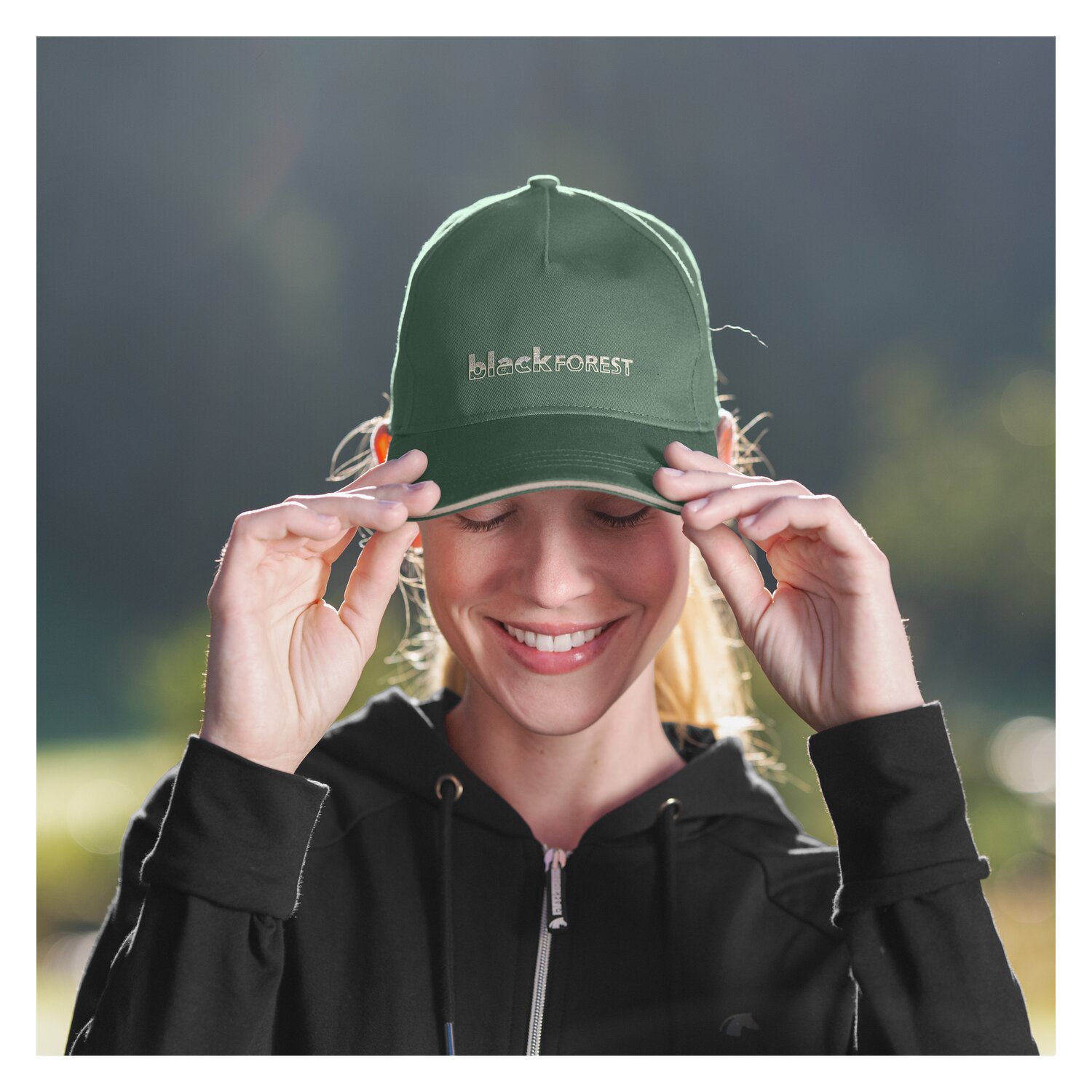 black forest Funktions-Sweatjacke  - black
