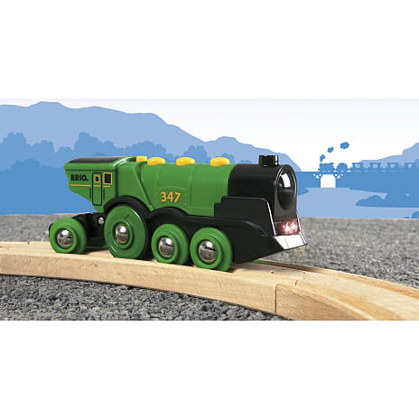 BRIO 33593 Stort, grønt lokomotiv, B/O