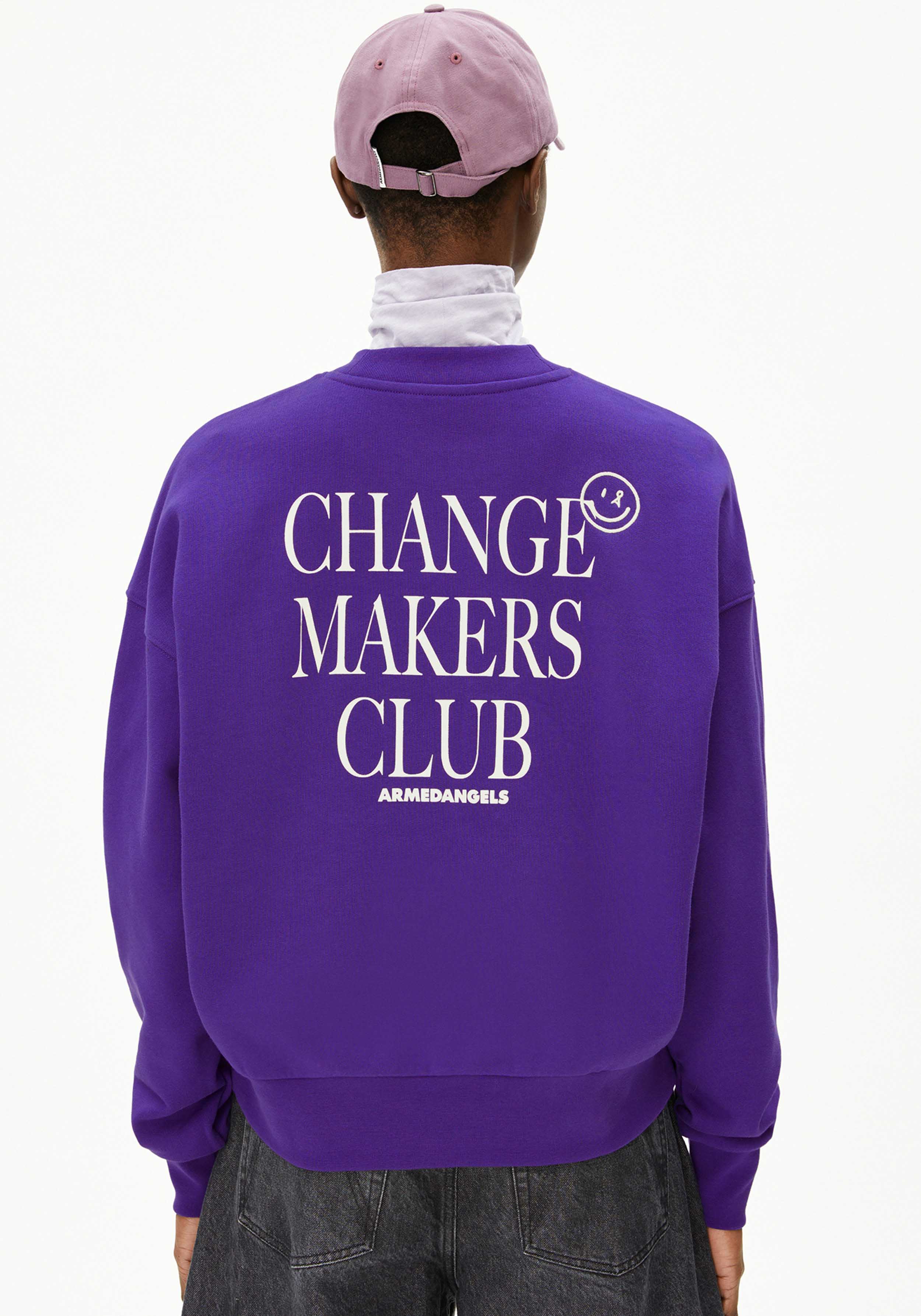Armedangels Sweatshirt Alizaa Chaange Indigo Lilac