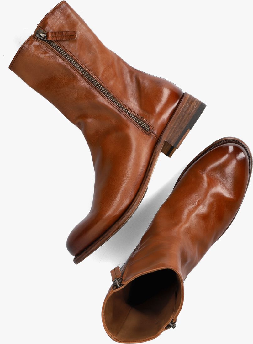 CORDWAINER cognac cordwainer enkellaarsjes 39002