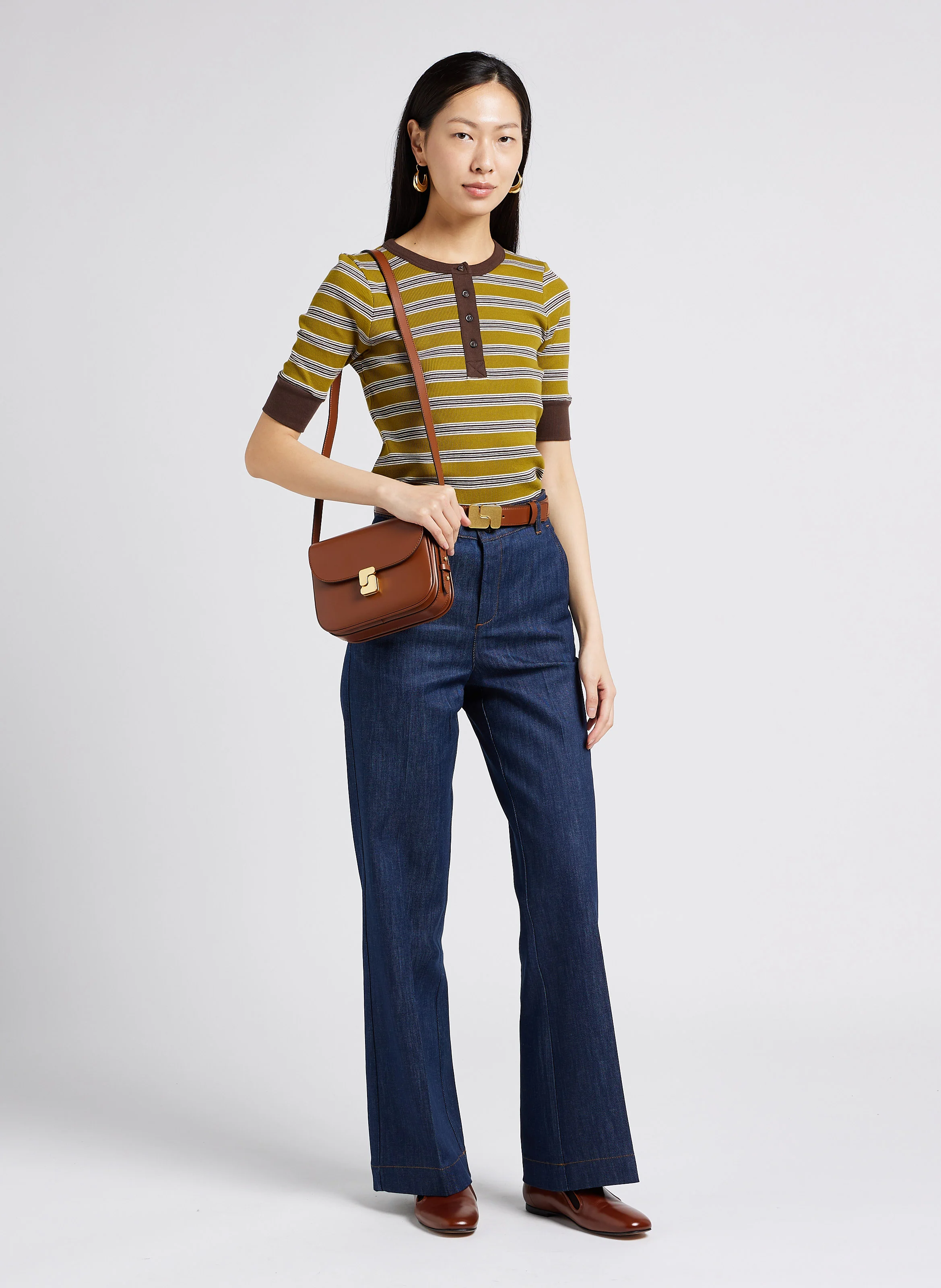 CALIFORNIA - Jean boot-cut en coton mélangé| Bleu