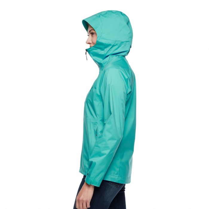 Black Diamond Dame Jakker Stormline Stretch Rain Shell Grøn