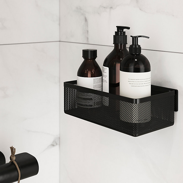 Panier de douche S noir GoodHome Elland