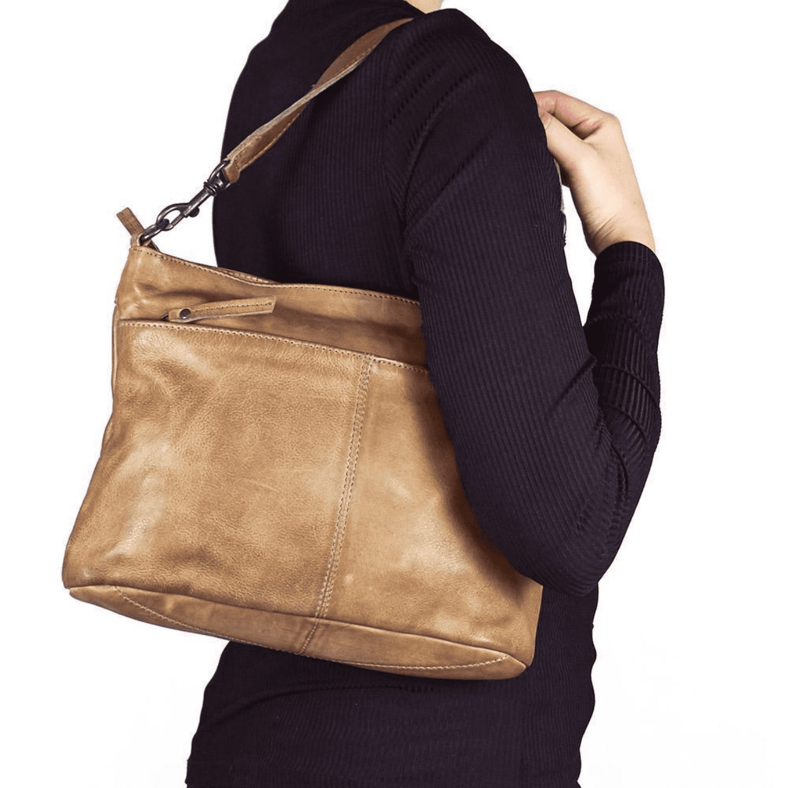 Bear Design Callisto Pelle Hand/ Schoudertas Angelica Donkerbruin CP1536