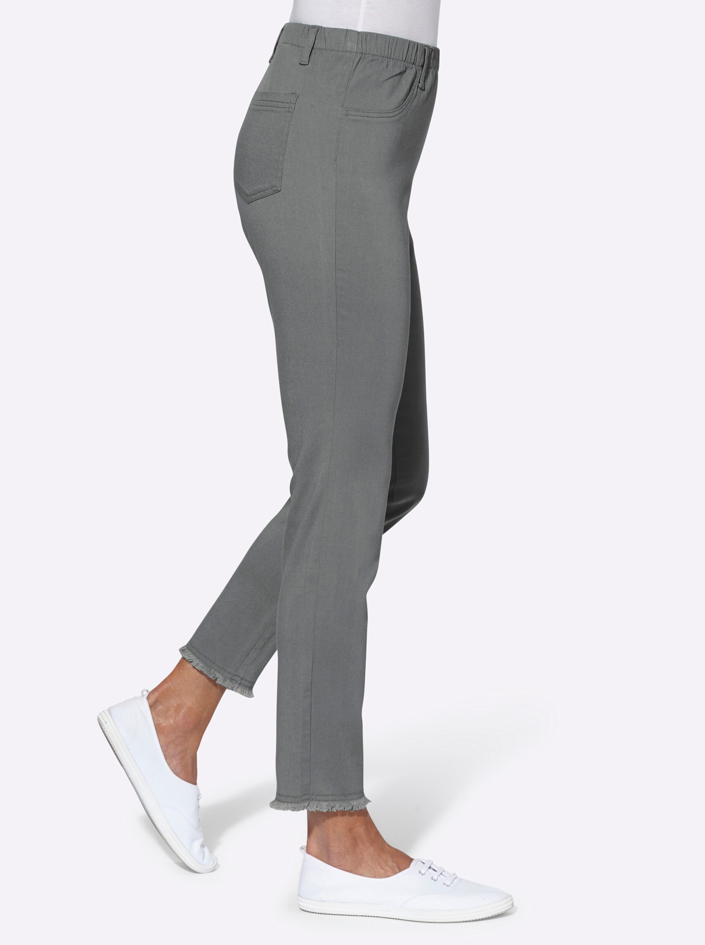 Jeans in grey denim